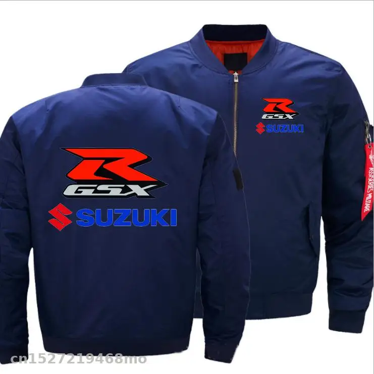 Высокое качество для suzuki gsxr ветрозащитная куртка мужская повседневная куртка пилота Ma-1 Flight плотная одежда мотоциклетная куртка