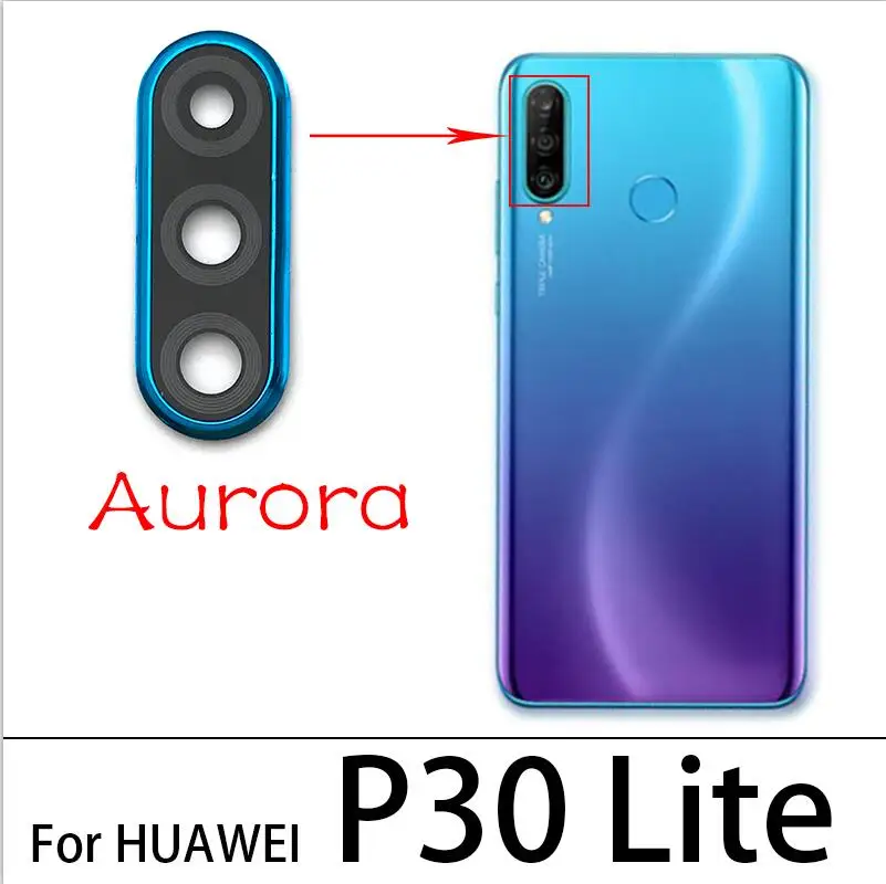 Rear Camera Glass Lens With Cover Frame Holder For Huawei P30 Lite P30 Pro Glass Lens With Repair Tools