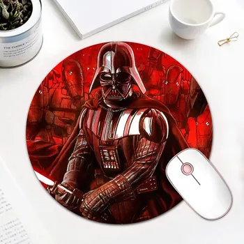 

High Quality Darth Vader Mice Mat Star Wars Round Durable Rubber Mouse Pad Size for 200*200*2mm 220*220*2mm 240*240*2mm Mousepad