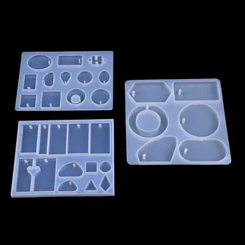 

1 Set Silicone Mold Combine DIY Jewelry Making Epoxy Resin Molds Geometric Mirror Crafts Handmade Pendant Cake Decoration Materi