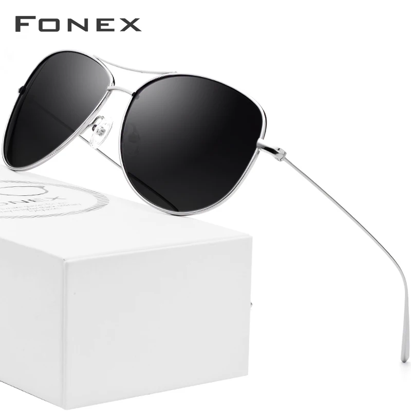 FONEX Солнцезащитные очки авиаторы мужские и женские ультралегкие зеркальные