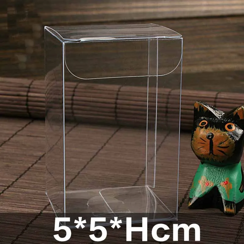 

20pcs lot pvc Clear Transparent Plastic PVC Box Shape Gifts Box Party Candy Box Cupcake Packaging Wedding Party Favor Supplies