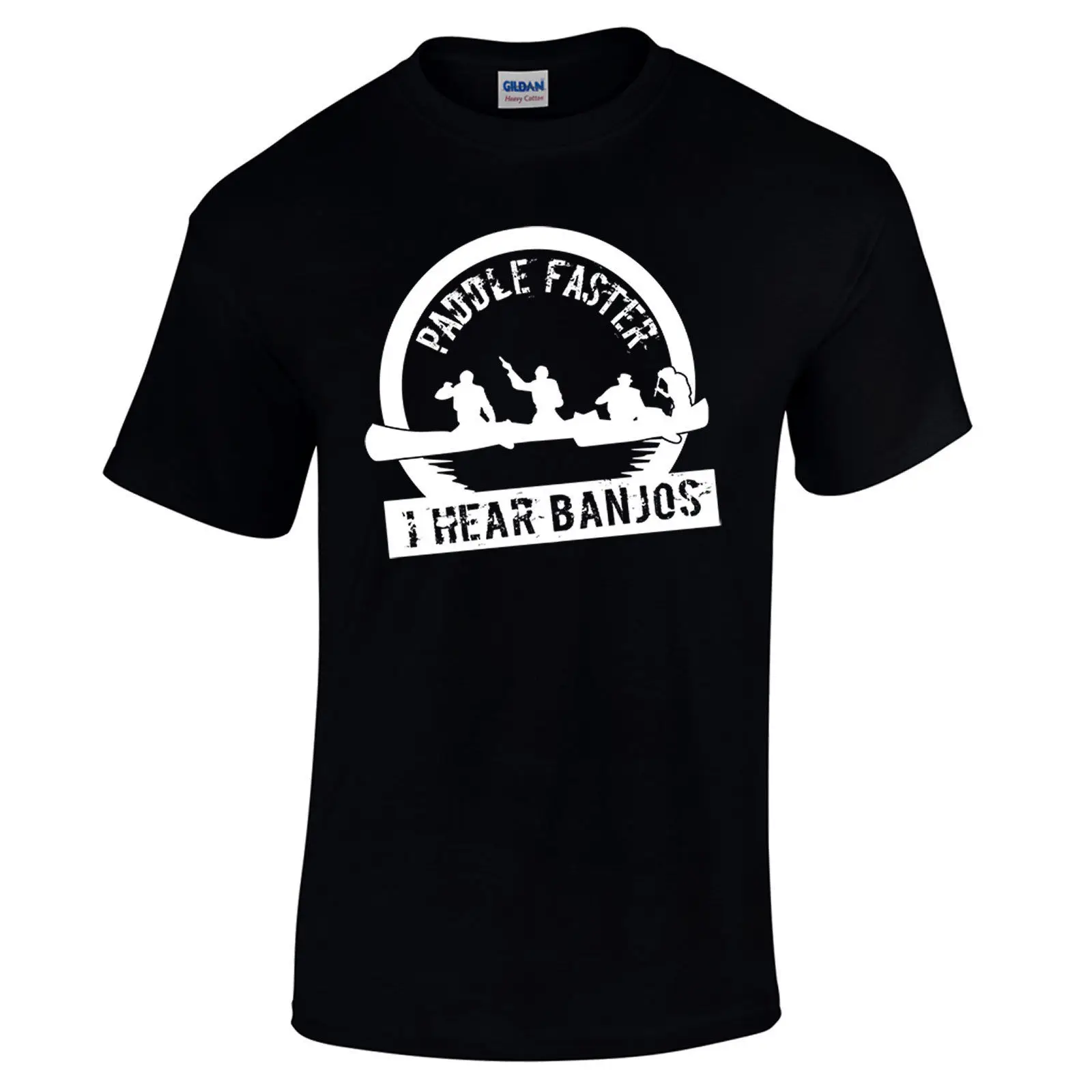 PaddleFasterIHearBanjosFilmQuoteFunnyDeliveranceMensTShirt