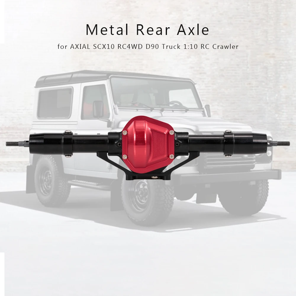 

1Set 1/10 RC crawler Complete Alloy Rear Axle CNC Machined for AXIAL SCX10 RC4WD D90 Truck
