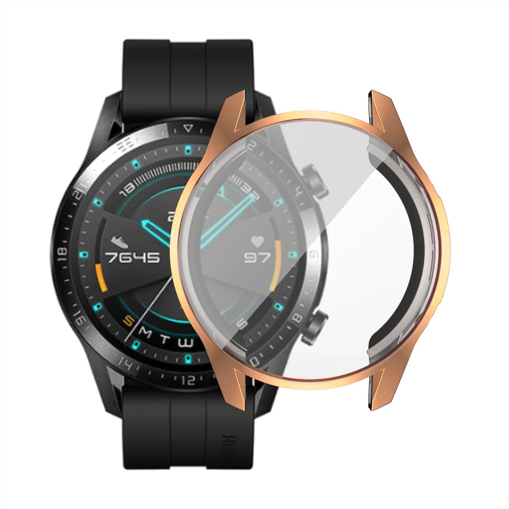 Новое поступление, мягкий чехол для huawei Watch GT 2 46 мм, Защитная крышка для экрана, лампа ТПУ, тонкий бампер, аксессуары