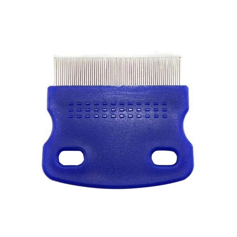 blue 6x5.5cm Расческа для домашних животных, съемная щетка для удаления волос, щетка для удаления волос, массажная расческа для ухода и чистки домашних животных - Цвет: blue 6x5.5cm