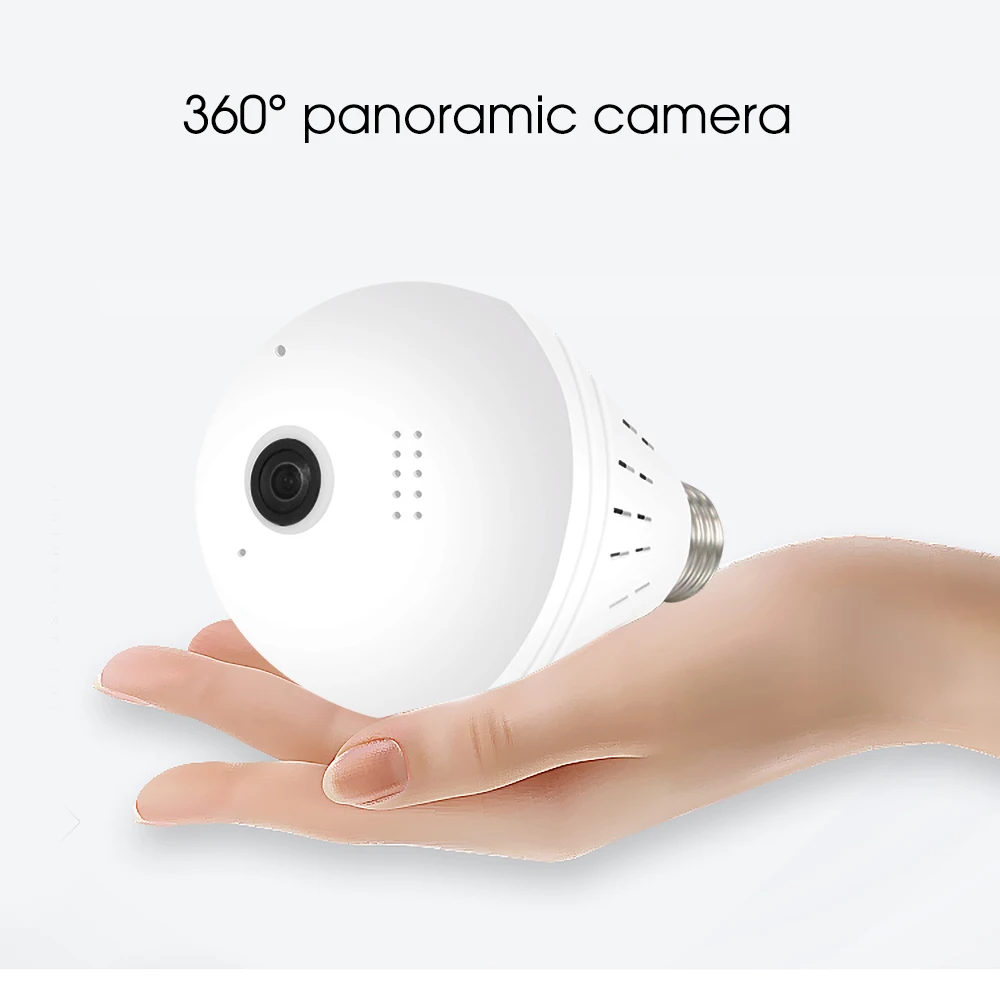 960P 360 градусов Wifi лампа ночного видения беспроводная ip-камера рыбий глаз панорамная камера видеонаблюдения камера CCTV P2P