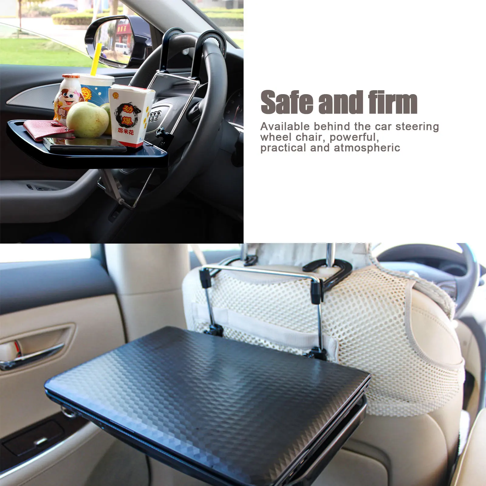 Table pliante pour volant de voiture, gadget intérieur, accessoires de  voiture, mise en œuvre de la nourriture, adapté aux placements - AliExpress