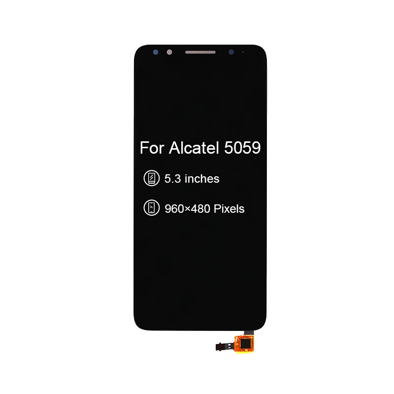 10 шт./лот для Alcatel Работает с любым оператором, 1X5059 OT5059 5059I 5059T 5059J 5059X 5059D 5059Y ЖК-дисплей Дисплей планшета Сенсорный экран DHL EMS