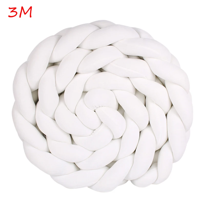 3M D 1 шт., 1 м/2 м/3 м, кровать для новорожденных, бампер, узел для детской комнаты, Декор, детская кроватка для младенца, бампер, кровать, бампер, длинная, завязанная мягкая тесьма, узел, кроватка - Цвет: 3M D