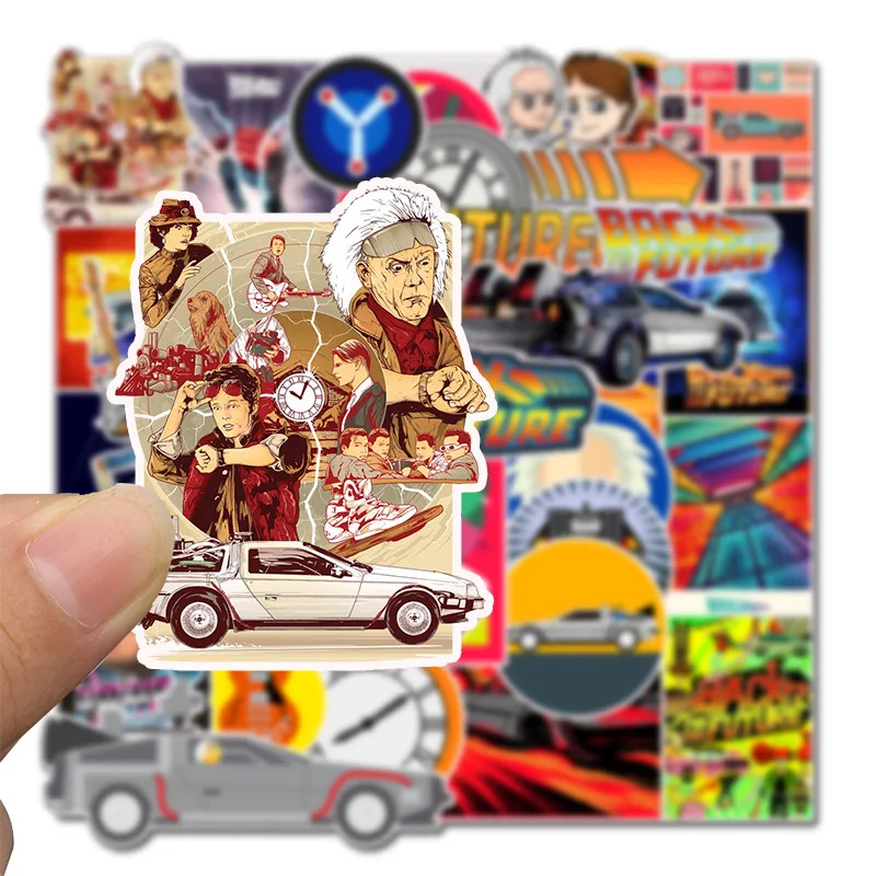 10/20 Вт, 30 Вт, 40 см/50 шт Back To The Future Стикеры s Водонепроницаемый ПВХ СКЕЙТБОРД гитара для катания на сноуборде для автомобилей и мотоциклов для ноутбука детские игрушки наклейка