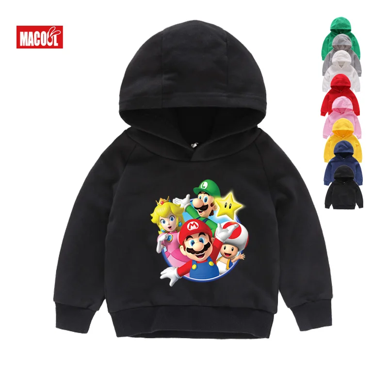 Boy Hoodies Autumn Kids Full Sleeve T-shirt for Girls Sweatshirts Cotton Hoodies for Autumn Teens Hoodies 6 8 10 12 Year - Цвет: Hoodies