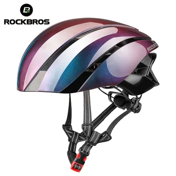 

ROCKBROS Ultralight Bicycle Helmet MTB Road Cycling Helmet Integrally-molded Bike Helmet Reflective Bicycle Riding Safely Cap