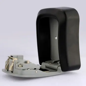 

Wall Mounted Key Storage Box 4 Digit Combination Password Spare Keys Organizer Box Metal Security Key Box