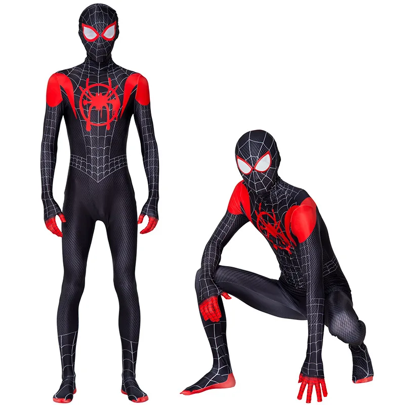 Новинка года; Детский костюм для мальчиков Карнавальный Костюм «Человек-паук: вдали от дома», «Питер Паркер» боди с рисунком «Человек-паук», «зентай»