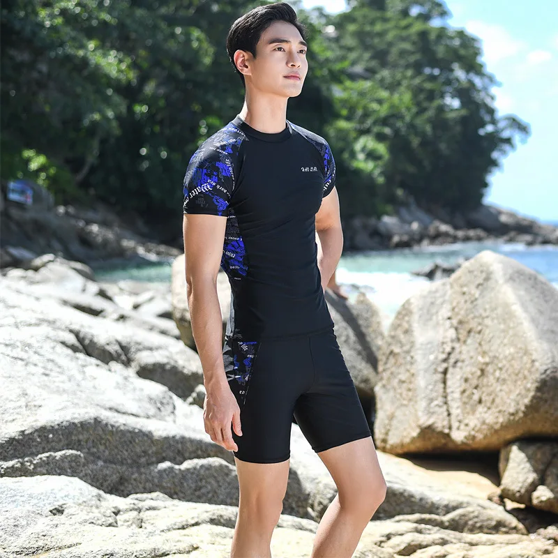 Men Swimsuit Anti-uv Surf Suit 
