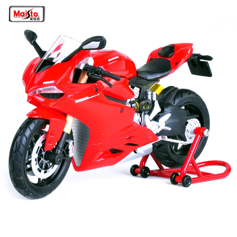 Красная модель мотоцикла Maisto 1:12 Ducati 1199 Panigale бесплатная доставка внутреннее