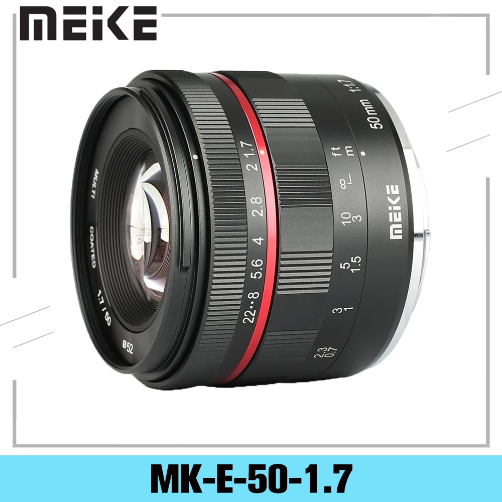 US $109.98 Meike MKE5017 50mm F17 Large Aperture Manual Focus Lens Full Frame For Sony E Mount A9 A7M3 A7R3 A7 III A7R III A7R2 A6500
