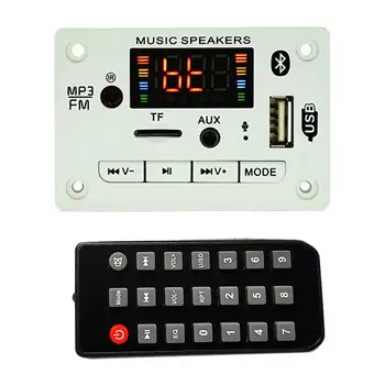 

12V Recording TF Card Call Infrared Accessories MP3 Digital Screen With Remote Control Audio Decoder Board USB Bluetooth 5.0