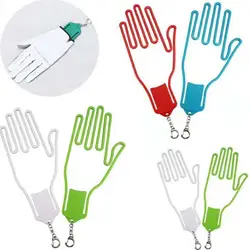 5 цветов Пластик Гольф держатель перчаток инструмент для гольфа перчатки стойка сушилка для белья Спорт на открытом воздухе