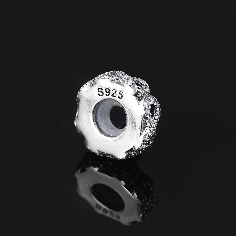 925 пробы серебряные бусины с фианитами шармы символ бесконечности DIY Цифровая живопись подарок для Для женщин подходят браслет подвес Пандора Изготовление ювелирных изделий из драгоценных камней