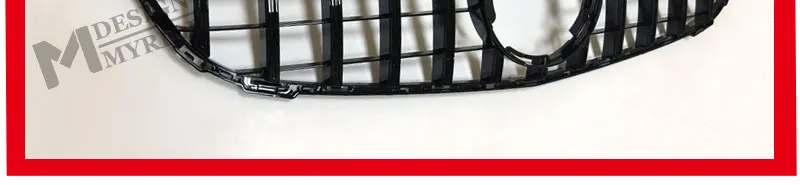 Для MB Mercedes C205 W205 C Класс GTS стиль решетка гриль решетки ABS черный глянец без камеры C63 Fit спортивный передний бампер