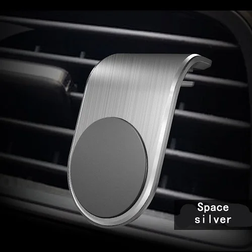 Универсальный держатель для телефона Автомобильный держатель с магнитным креплением для мобильного телефона Gps - Цвет: Silver