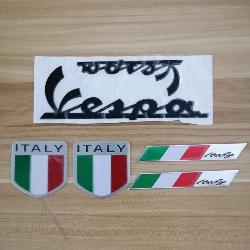 

3D Italy Italian Flag Car sticker Badge Emblem Decal for PIAGGIO Vespa GTS 300 LX125 LX150 125 150 ie Sprint Primavera LX LXV