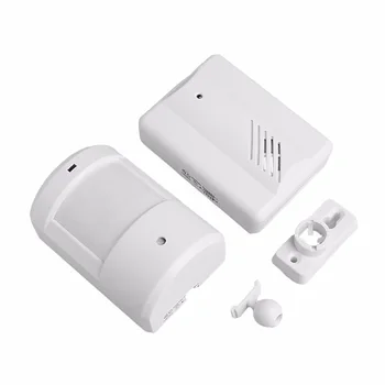 

PIR Motion Sensor Detector Wireless Door Bell Alert Home Security System Anti-theft Doorbell Alarm for Driveway Patrol Garage