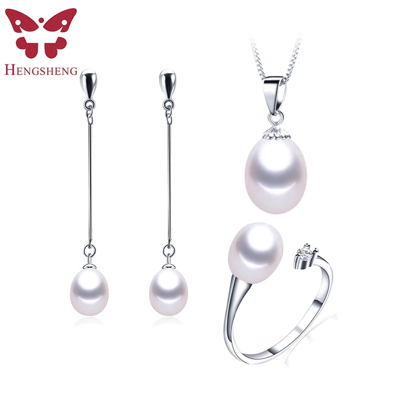 2020 Лидер продаж черный жемчуг набор ювелирное изделие модные 925 серебро