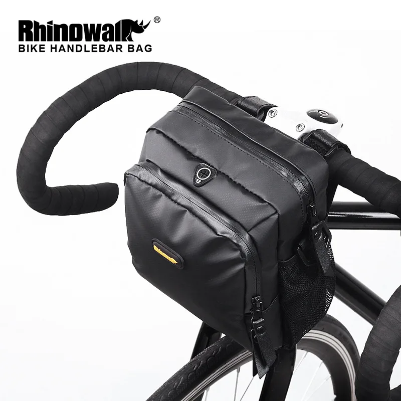 01 RHINOWALK, водонепроницаемая велосипедная сумка, большая емкость, сумка на руль, передняя труба, сумка для велосипеда, карман на плечо, рюкзак, аксессуары для велосипеда - Цвет: 01