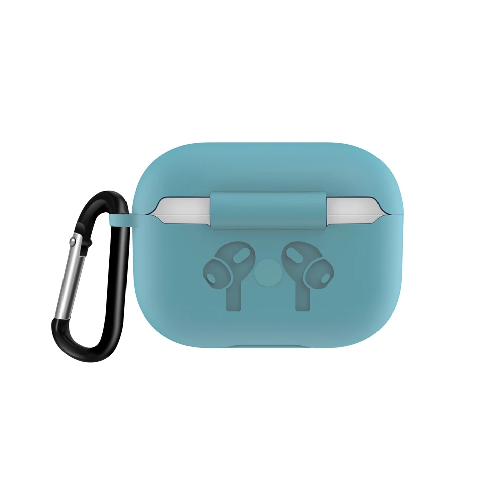 Для AirPods Pro чехол силиконовый чехол анти-падение против царапин противоударный чехол для Apple Air Pods Pro чехол с крючком для ключей
