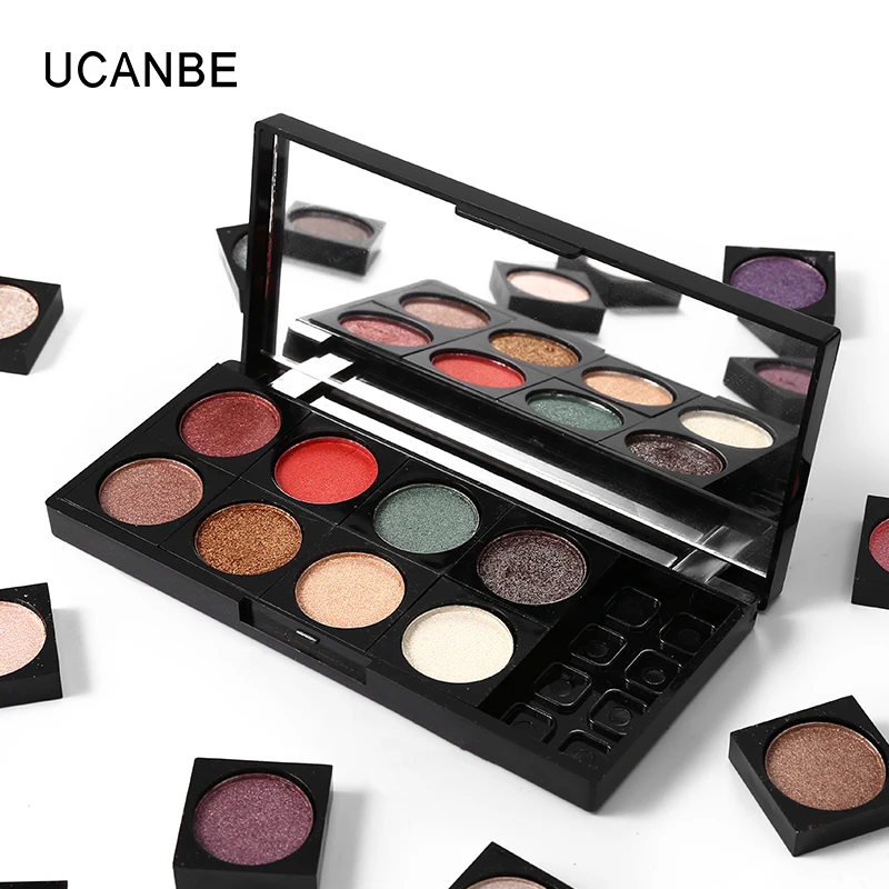 Empty Box UCANBE бренд Shimmer один тени для век косметическая пудра Макияж поляризованные блеск матовый Тени для век составляют красота средства ухода - Цвет: Empty Box