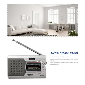 

Universal Slim AM/FM Mini Radio World Receiver Stereo Speakers High Performance Music Player portable
