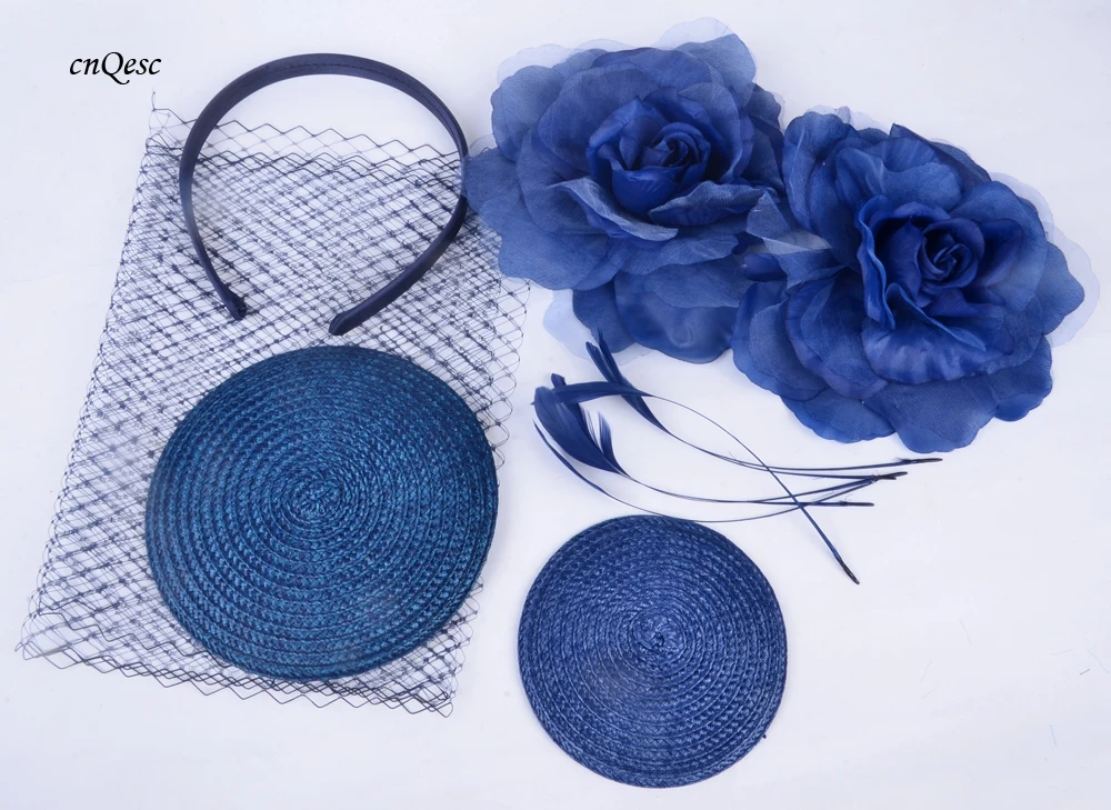Слоновой кости DIY соломенная ПП чародей база шляпа Свадебный чародей вечерние шляпы для свадебных гонок