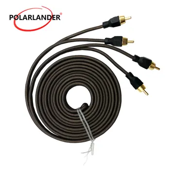 

Car Audio Power Line 5M Wire 12V Audio Cable Car Accessory RCA Phono Y Splitter Guide Line Sockets Adapter Cable Connector