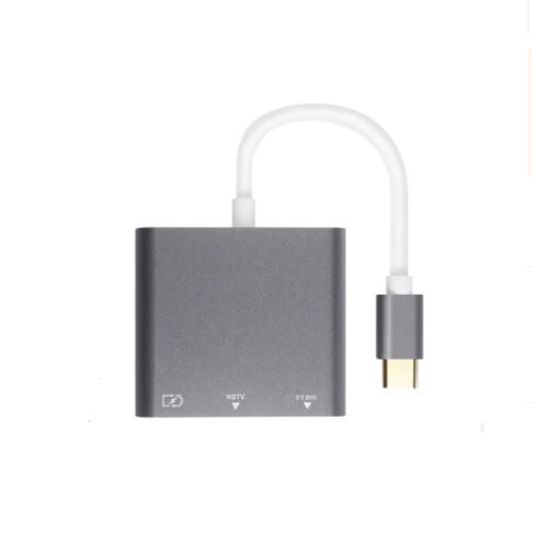 4K USBC 3,1 концентратор конвертер USB C type C к USB 3,0/HDMI/type C Женский зарядное устройство AV адаптер для Macbook/Dell XPS 13/Matebook ноутбуков