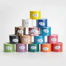 5 см Taping спортивный пластырь для мышц, спортивный ленточный ОБВЯЗОЧНЫЙ высококачественный футбольный наколенник, мускул, разноцветный хлопок XT01