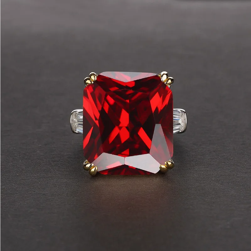 

2020 New Zircon Inlaid Hand Jewelry Nordic Fashion Luxury Square Ring Simple and Generous Women's Explosive Accessories