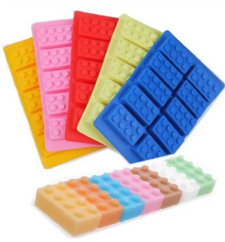 1PC random color 1 шт. силиконовый производитель кубиков лоток для мороженого инструменты DIY поддон для шоколада формы для украшения торта - Цвет: 1PC random color