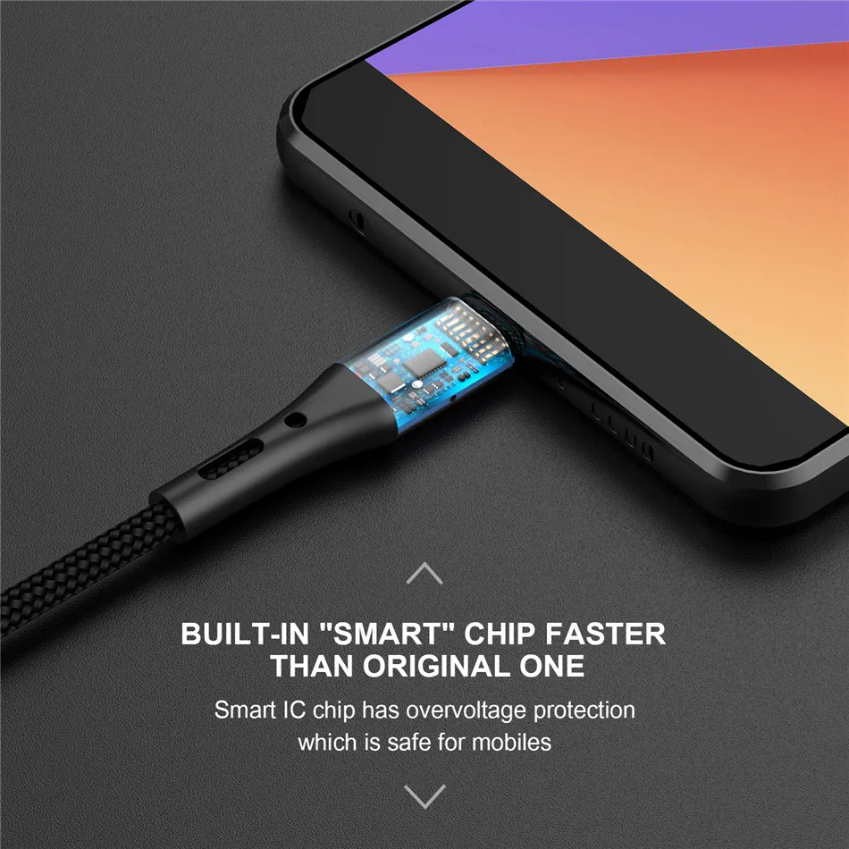 GTWIN 3A Micro usb кабель провод для быстрого заряда кабель для передачи данных для samsung s7 a70 Xiaomi p30 Android Microusb кабель для быстрой зарядки 1 м 2 м 3 м