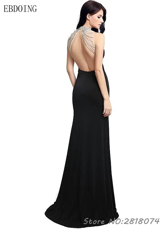 Vestidos De Novia, торжественное платье, вечерние платья, Русалка, сексуальные, черные, с открытой спиной, элегантные платья для вечеринки, Robe De Mariage