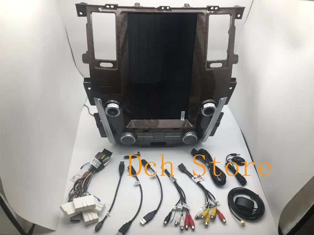 13 6 ''вертикальный tesla стиль Android 9 0 автомобильный dvd плеер GPS для nissan Patrol 2010 2019