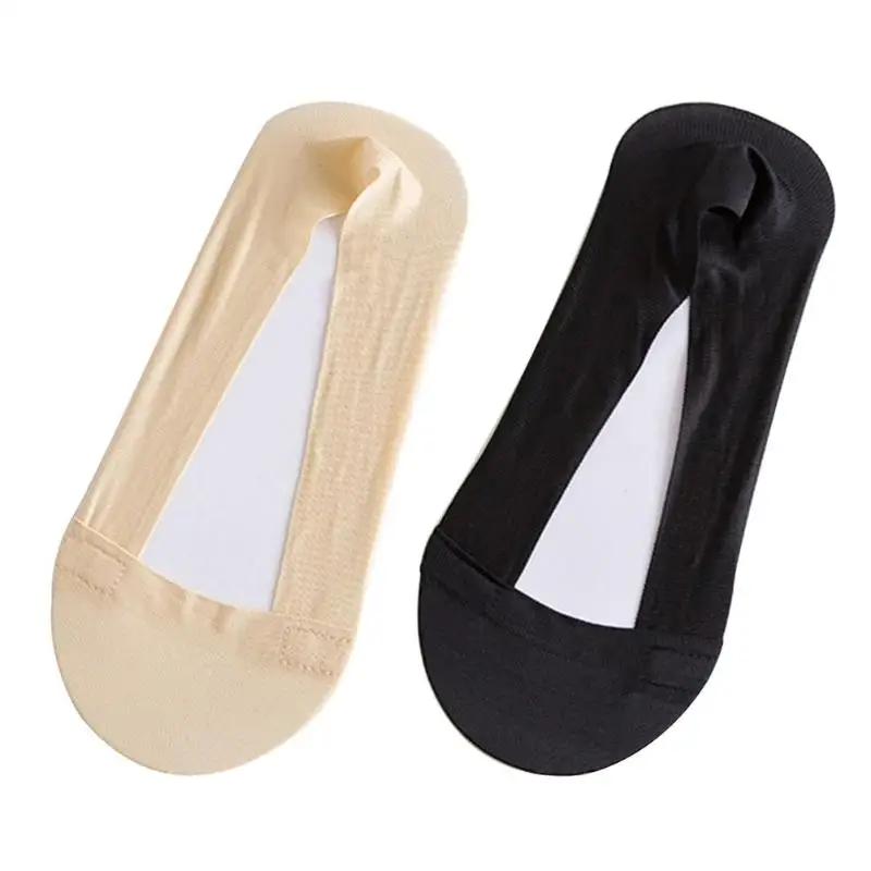 

Invisible Boat Sock Anti-slip Shallow Mouth Pure Color Silicone Woman Socks