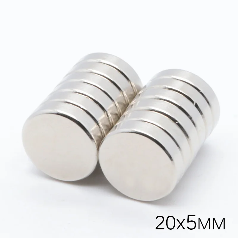 

20pcs 20x5 mm N35 Super Strong Magnet Rare Earth Disc Ndfeb Neo Permanet Neodymium Magnets magnet strong magnetic 20x5 mm