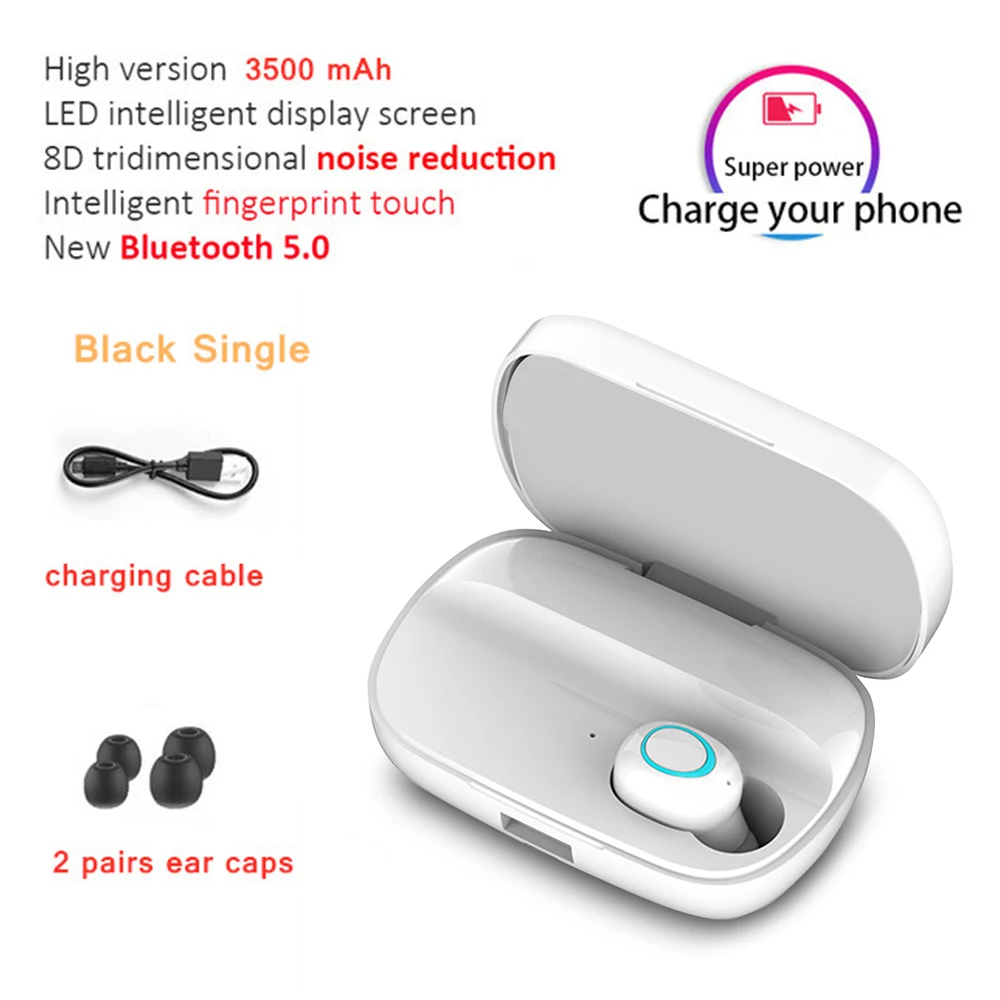 S11 3500 мАч Внешний аккумулятор наушники Bluetooth Беспроводные спортивные наушники TWS игровая гарнитура с микрофоном для IPhone Xiaomi