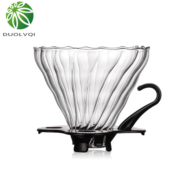 $US $5.59 Practical Cup Coffee Filter Reusable Glass Coffee Filter Heat Resistant Coffee Drip Filter Funnel D