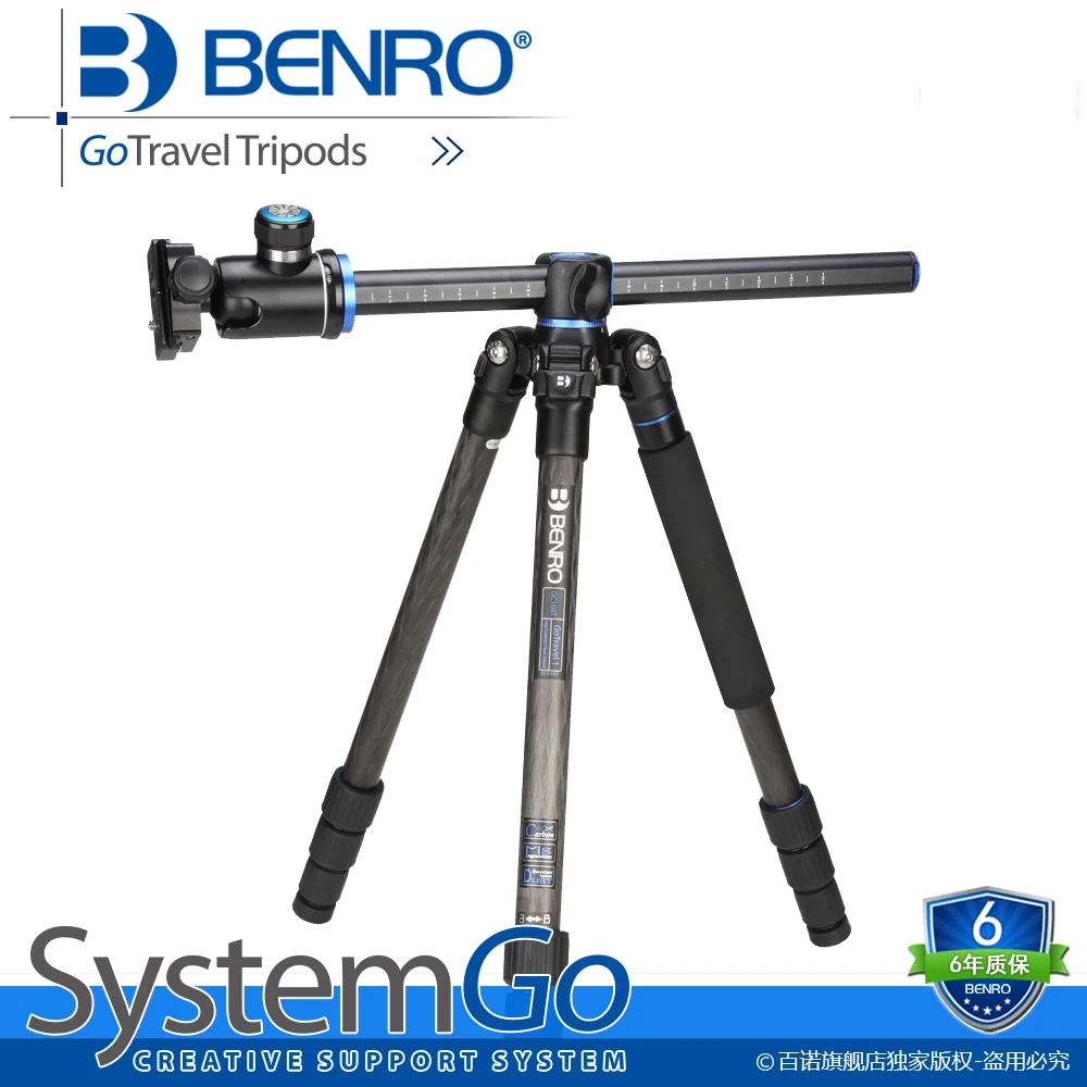 Лучшее качество BENRO Профессиональный Go дорожные штативы комплект GC169TV1 цифровой Камера штатив Топ алюминиево-магниевого сплава штатив-Трипод для SLR Камера s