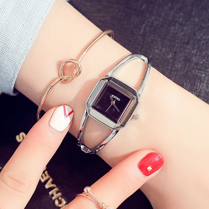 

Luxury KIMIO Women's Bracelet Watches Simple Stainless Steel Ladies Watches Waterproof Dress Watch montre femme reloj mujer 2016