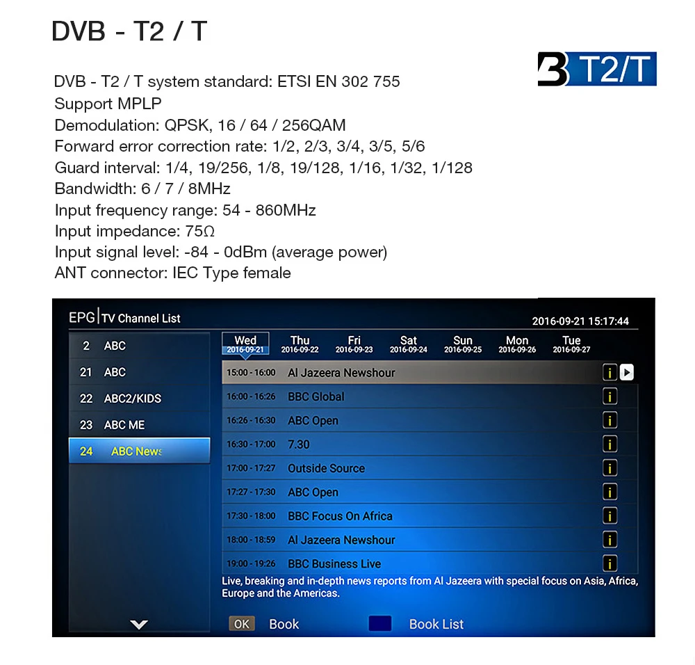 GTMEDIA GTC Android 6,0 ТВ приставка DVB-S2/T2/Cable/ISDBT 2 Гб ram 16 Гб rom Freesat спутниковый ТВ приёмник+ Бесплатный подарок 2 года Cline
